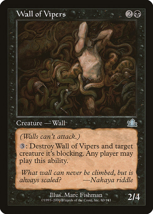 Wall of Vipers highlighted card art