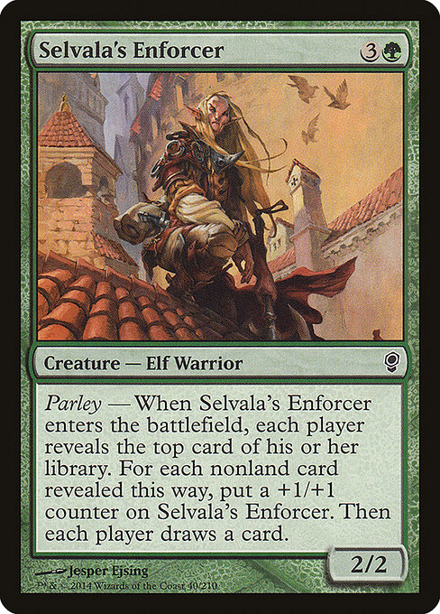 Selvala's Enforcer highlighted card art