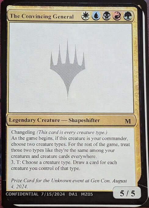 The Convincing General highlighted card art