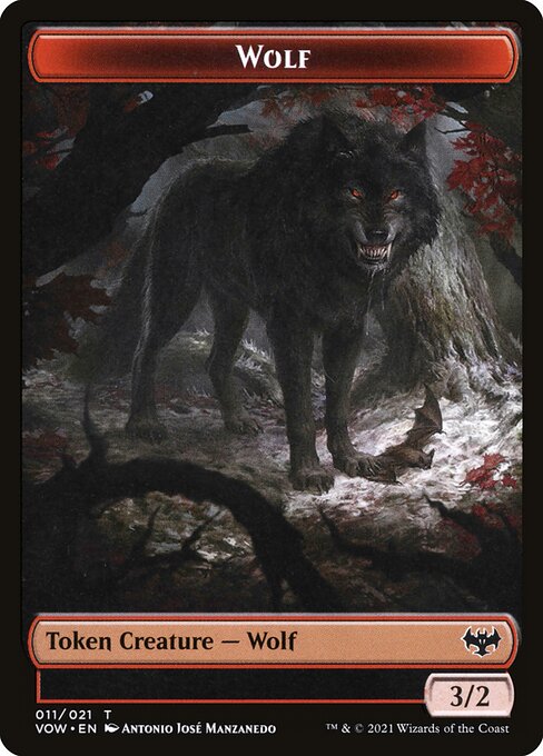 Wolf highlighted card art