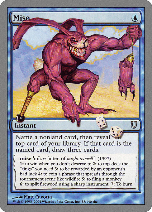 Mise highlighted card art