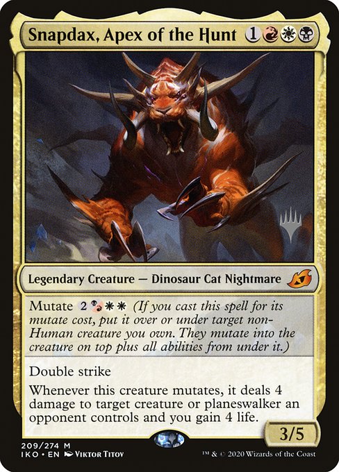 Snapdax, Apex of the Hunt from Ikoria: Lair of Behemoths Promos