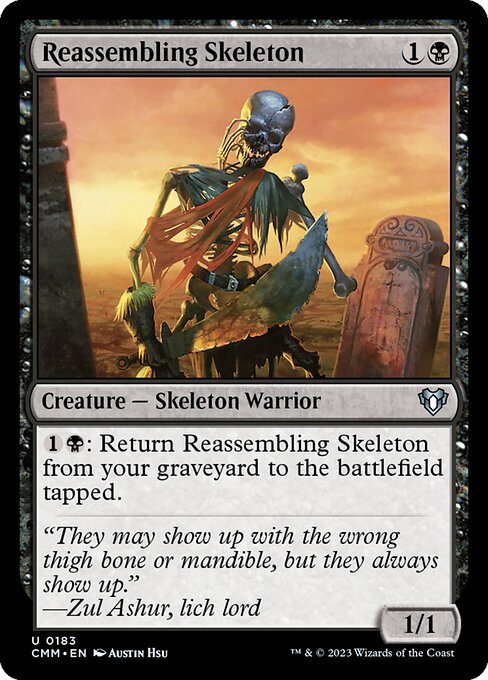 Reassembling Skeleton from Commander Masters