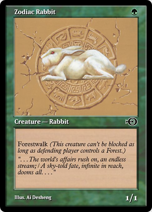 Zodiac Rabbit highlighted card art