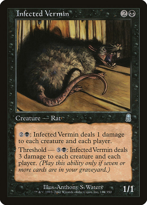Infected Vermin highlighted card art