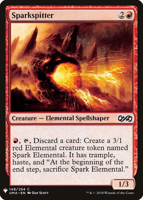 Sparkspitter highlighted card art