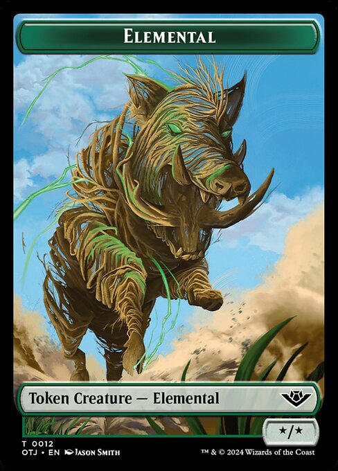 Elemental highlighted card art