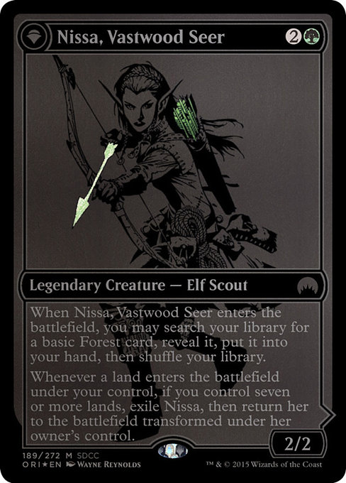 Nissa, Vastwood Seer // Nissa, Sage Animist from San Diego Comic-Con 2015