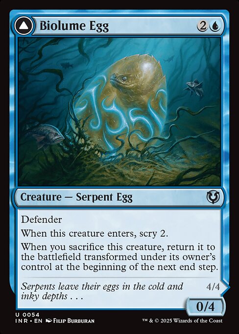 Biolume Egg // Biolume Serpent from Innistrad Remastered