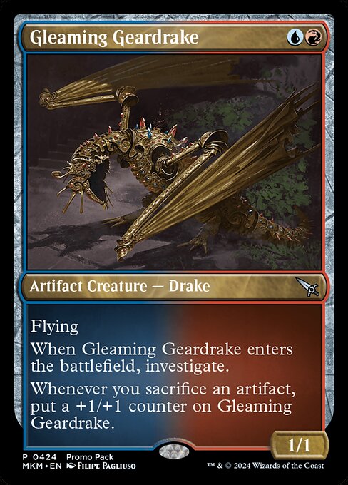 Gleaming Geardrake highlighted card art