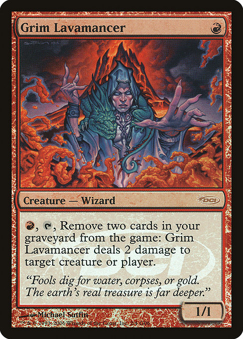 Grim Lavamancer from Judge Gift Cards 2006