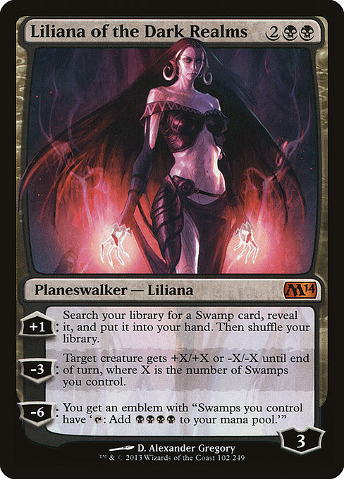 Liliana of the Dark Realms from Magic 2014