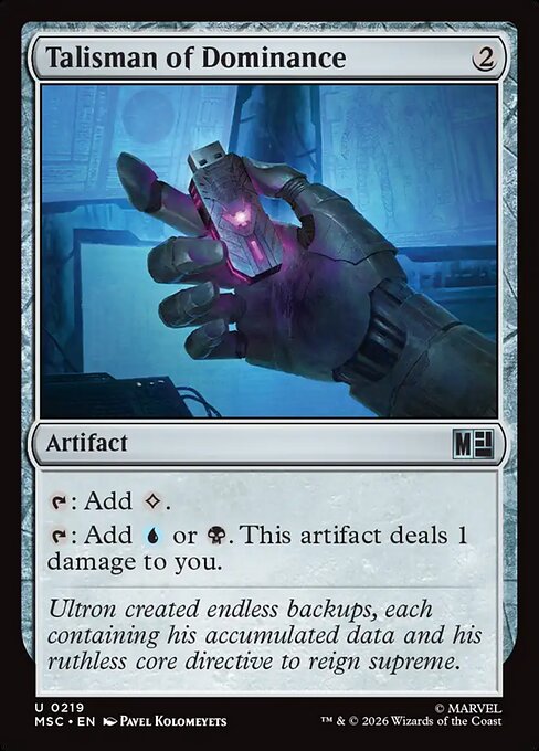 Talisman of Dominance highlighted card art