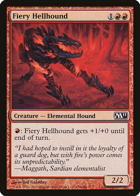 Fiery Hellhound from Magic 2011