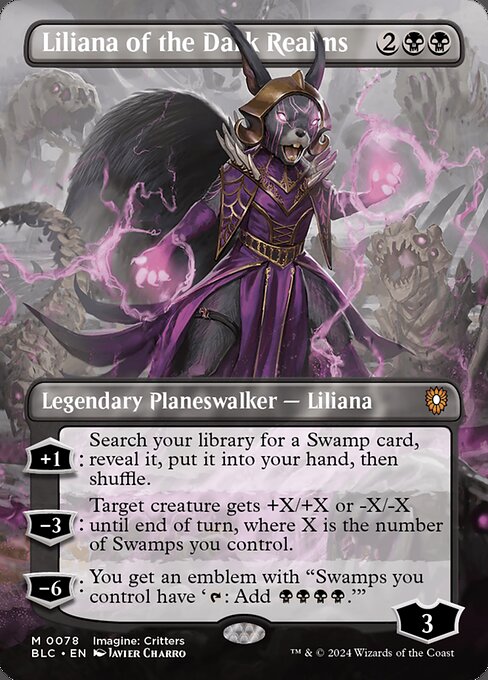 Liliana of the Dark Realms from Bloomburrow Commander
