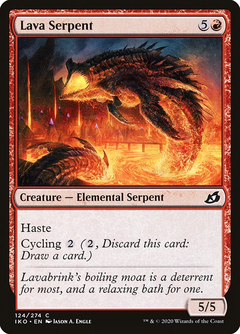 Lava Serpent from Ikoria: Lair of Behemoths