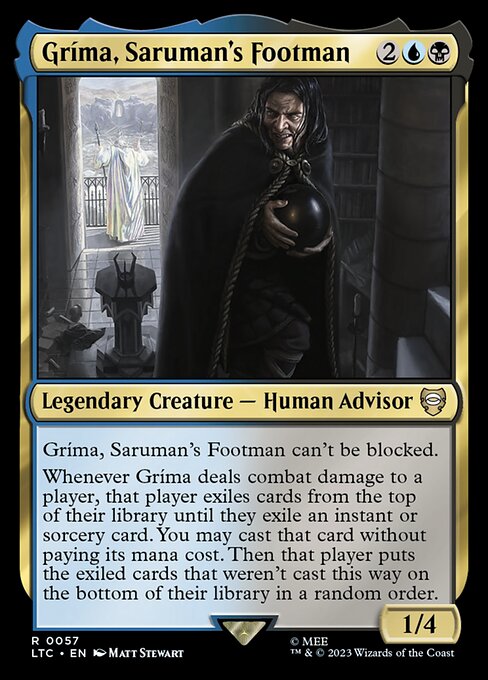Gríma, Saruman's Footman from Tales of Middle-earth Commander