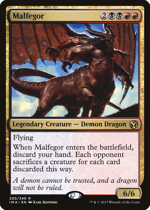 Malfegor highlighted card art