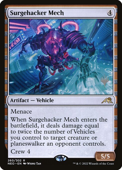 Surgehacker Mech from Kamigawa: Neon Dynasty Promos
