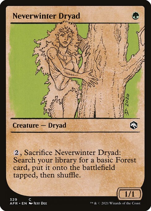 Neverwinter Dryad highlighted card art