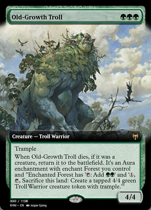 Old-Growth Troll highlighted card art