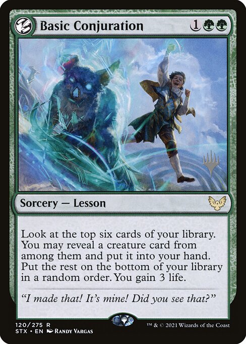 Basic Conjuration from Strixhaven: School of Mages Promos