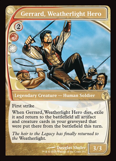 Gerrard, Weatherlight Hero highlighted card art
