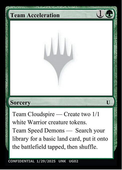 Team Acceleration highlighted card art