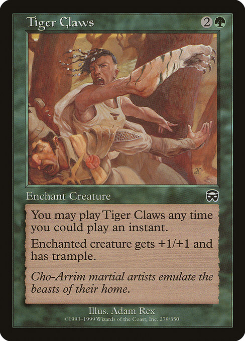 Tiger Claws highlighted card art