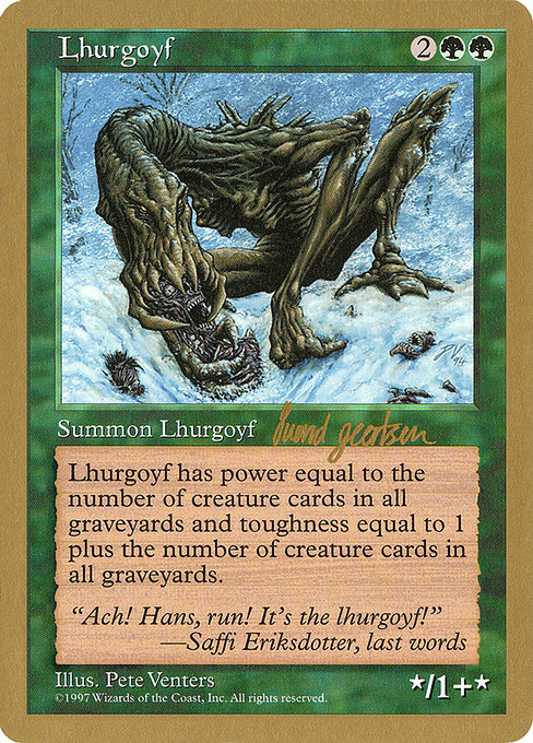 Lhurgoyf from World Championship Decks 1997