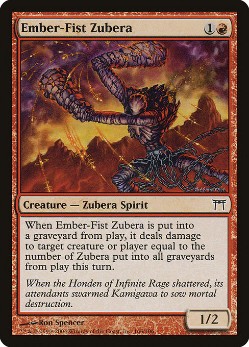 Ember-Fist Zubera highlighted card art