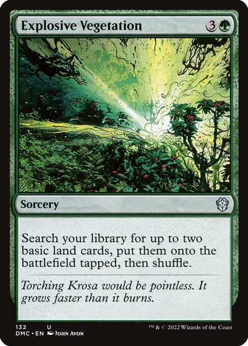 Explosive Vegetation from Dominaria United Commander