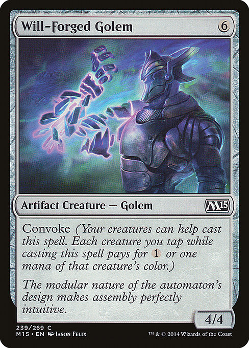 Will-Forged Golem highlighted card art