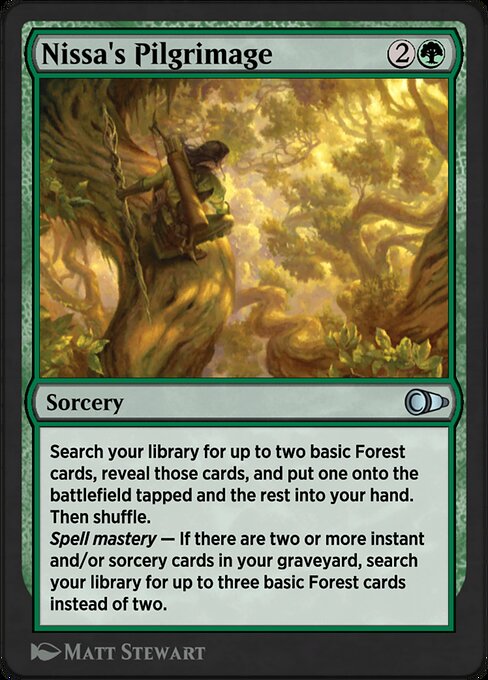 Nissa's Pilgrimage highlighted card art