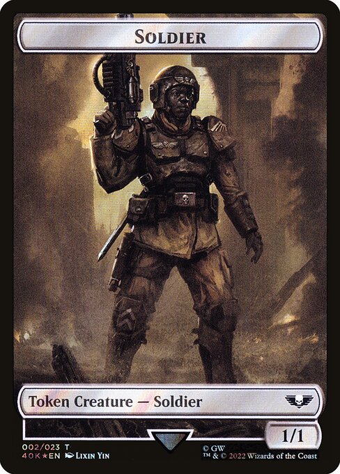 Soldier from Warhammer 40,000 Tokens