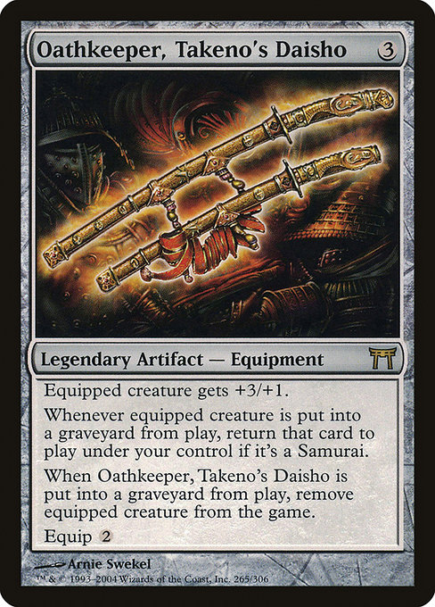 Oathkeeper, Takeno's Daisho highlighted card art