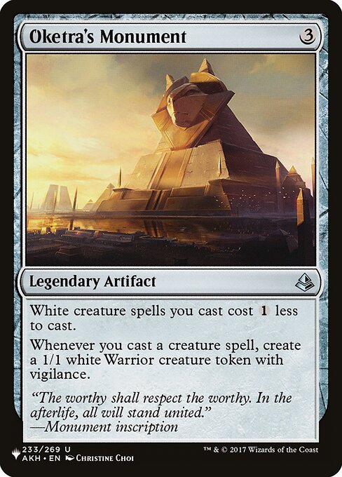 Oketra's Monument highlighted card art