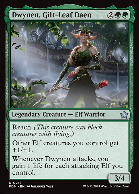 Dwynen, Gilt-Leaf Daen highlighted card art