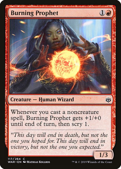 Burning Prophet from War of the Spark