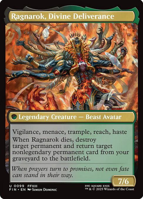 Ragnarok, Divine Deliverance highlighted card art