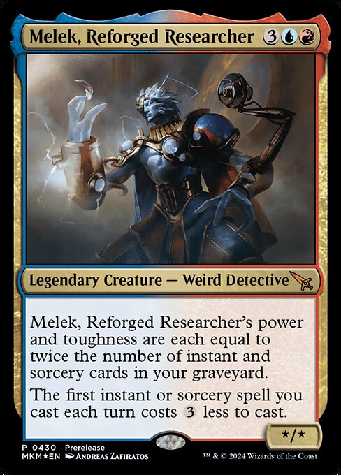 Melek, Reforged Researcher highlighted card art
