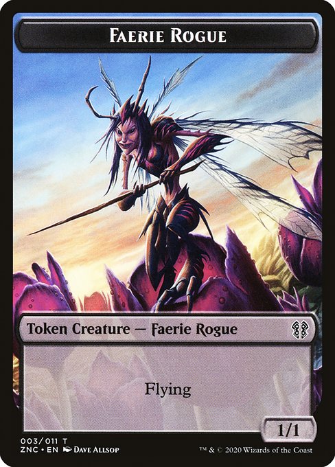 Faerie Rogue from Zendikar Rising Commander Tokens