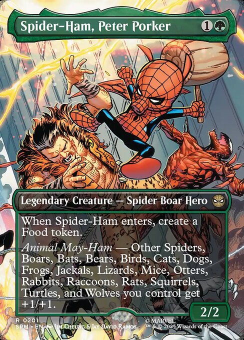 Spider-Ham, Peter Porker highlighted card art