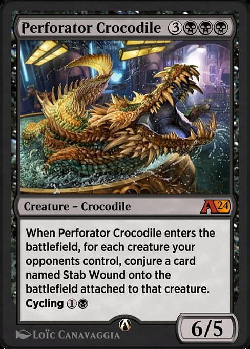 Perforator Crocodile highlighted card art