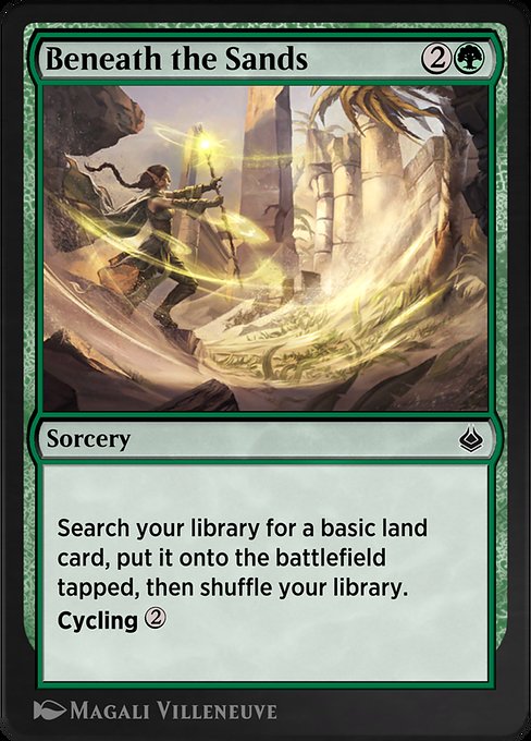Beneath the Sands highlighted card art