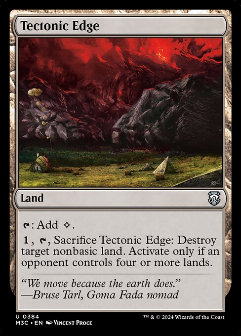 Tectonic Edge highlighted card art