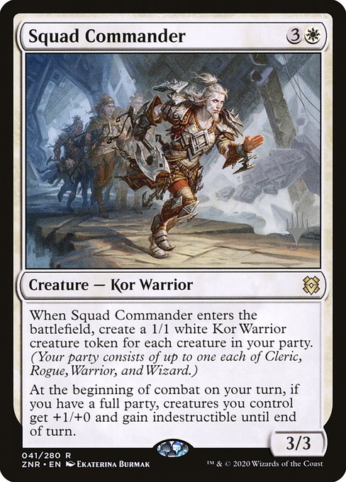 Squad Commander from Zendikar Rising Promos