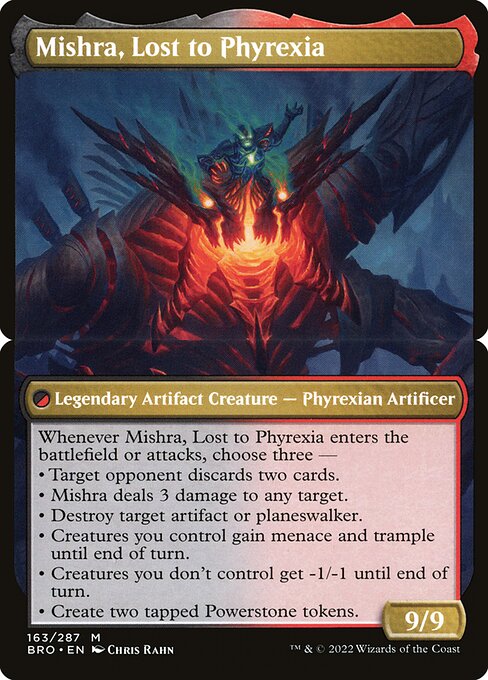 Mishra, Lost to Phyrexia highlighted card art