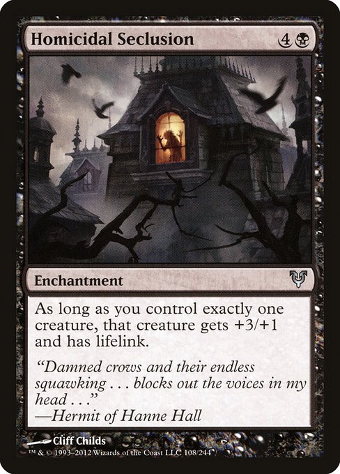 Homicidal Seclusion highlighted card art