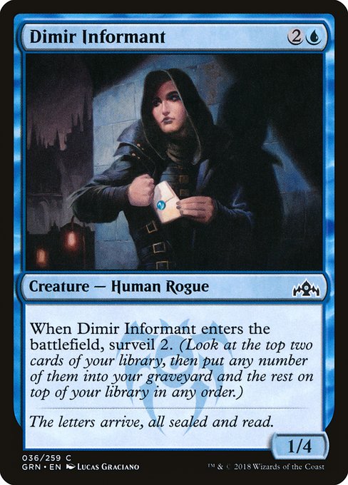 Dimir Informant highlighted card art